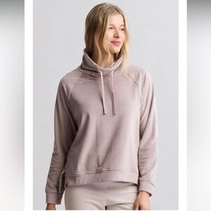 BAREFOOT DREAMS-LuxeChic Funnel Neck Pullover